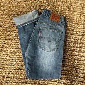 Levi’s 511 distressed jeans